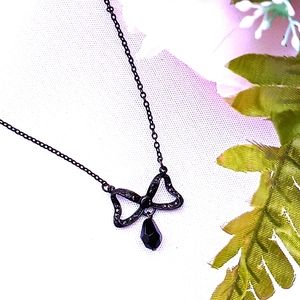 Marcasite Bow Necklace